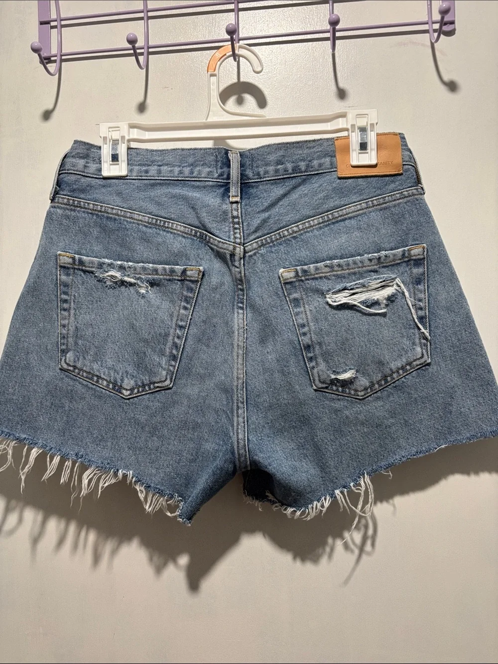 CITIZENS OF HUMANITY Marlow distressed denim shorts
